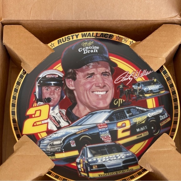 Vintage Rusty Wallace from the Drivers of Victory Lane Plate Collection - Picture 6 of 10